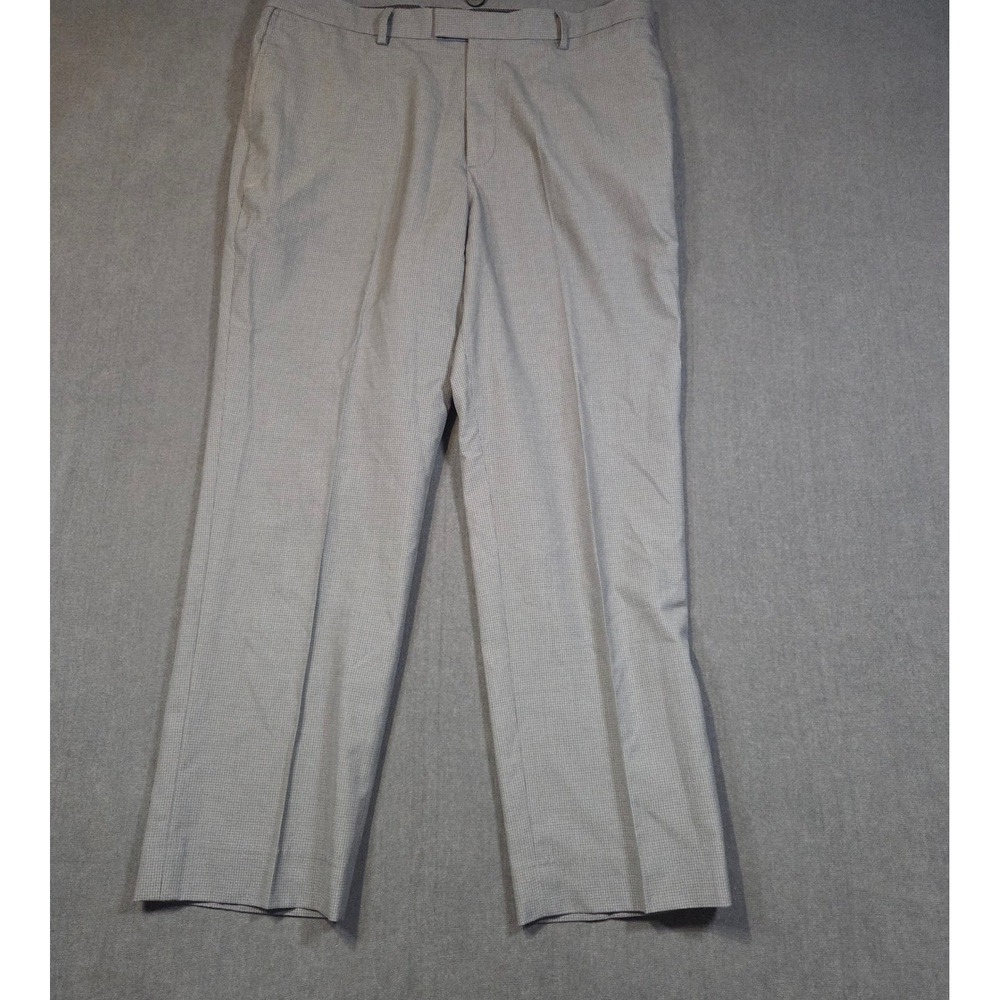 Banana Republic Dress Pants Mens 38x30 Gray Standard Fit Micro Pattern